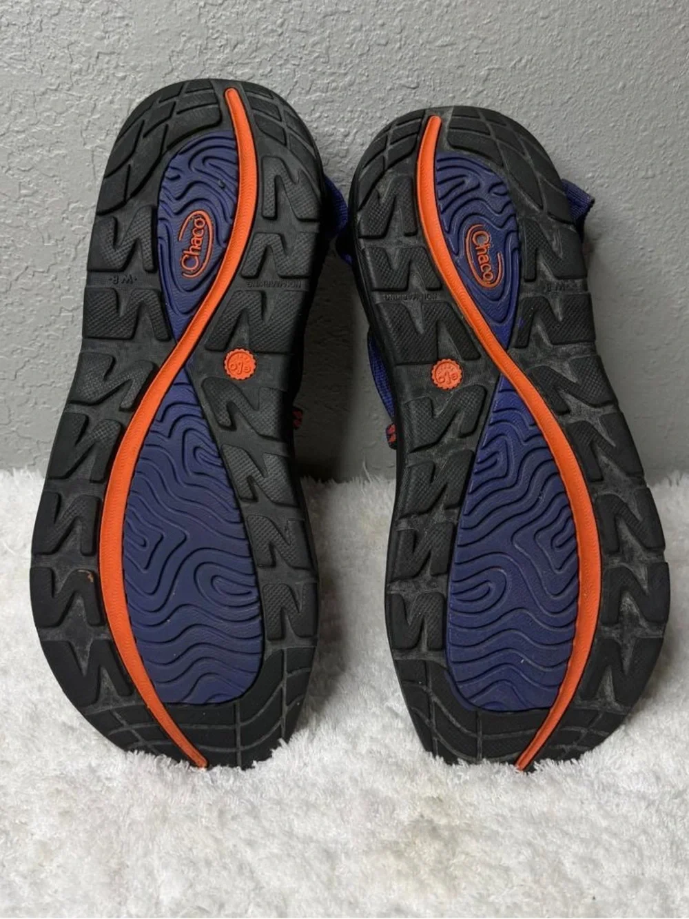 Chaco Z/Volv X2 Women’s Sandals Volcanic Blue Orange Toe Loop Size W8 - Picture 6 of 7